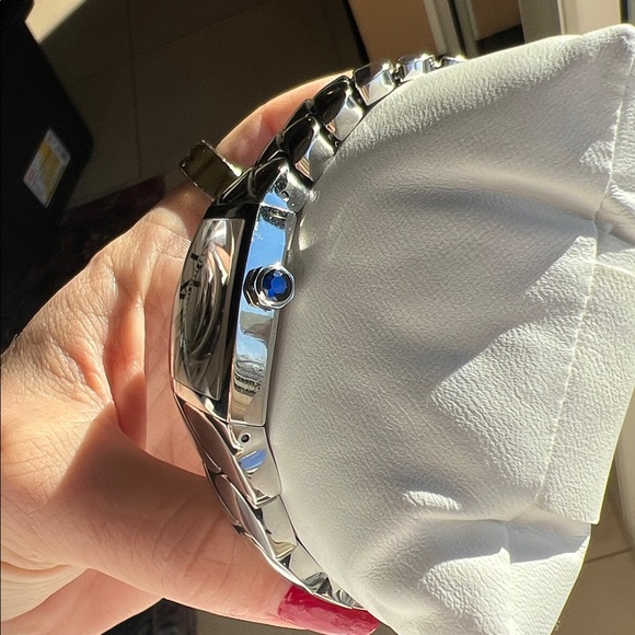 Cartier La Dona de Cartier Ladies Watch in Stainless Steel with Sapphire Stone - Picture 3 of 10